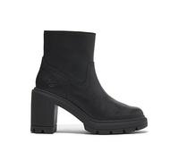 Allington Heights Ankle Boots in Leather with Block Heel Black