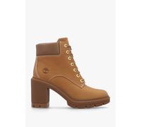TIMBERLAND Allington Heights Wheat Leather Block Heel Ankle Boots Colo