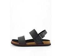 Timberland Amalfi Vibes Cross Strap Sandal - Black, Black, Size 7, Men Black