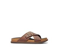 Timberland Amalfi Vibes Cross Strap Sandal - Brown, Brown, Size 8.5, Men Brown