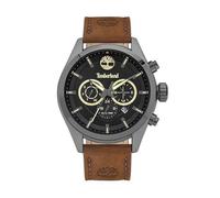 Timberland Ashmont Tbl16062jyu02 Men's 46mm Black Dial Quartz Watch - Brown Leather Strap