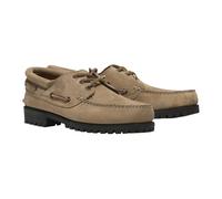 Timberland Authentic 3 Eye Lug 0A2pdq Men's Boat Shoe Leather Beige, beige, 8 UK