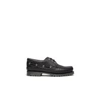 Timberland - Authentic 3-Eye Lug Handsewn Men's Boat Shoe, Black, 11.5 UK