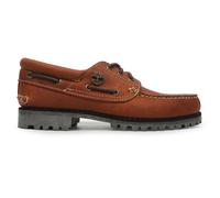 Timberland Mens Authentic Boat Shoes Medium Orange Full Grain 8