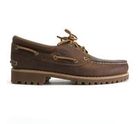 Timberland Mens Authentics 3 Eye Classic Lug Leather Medium Brown Shoes 7 UK