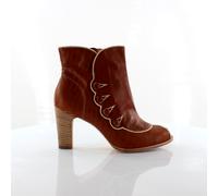 Timberland Boot Compant Marge Peep Toe Bootie Womens Heel Boots 25683 - Red Leather - Size UK 7