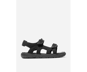 Timberland Boys Faux Leather Perkins Row Strap Sandals - Black - EU 41 US 7.5 UK 7