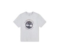 Timberland Boys Large Logo Short Sleeve T-shirt Chine Grey Timberland Grey 12 Years