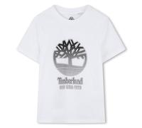 Timberland Boy's T60381 T-Shirt, White Black, 6 Years