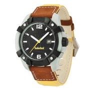 Timberland Chocorua Men's Quartz Watch with Black Dial Analogue Display and Brown Nylon Strap 13326JPGYB/02