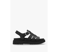 TIMBERLAND Clairemont Way Black Leather Fisherman Sandals Colour: Blac