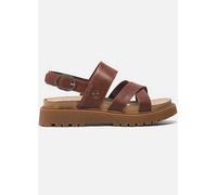 Timberland Clairemont Way Cross Strap Sandals Chocolate