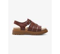 Timberland Women's Clairemont Way Woven Fisherman Flat Sandals 4 (37) Brown
