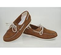 Timberland Classic 2-Eye Boat Shoes for Women, Nubuck Leather Brown