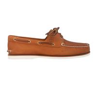 Timberland Classic Boat 2 Eye Leather Men's Lace Up Shoes - Orange - Size:UK 8