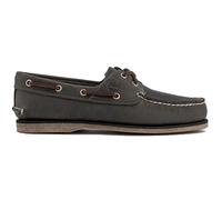 Timberland Classic Boat Full Grain Leather Men's Loafers Shoes - Medium Grey - Size:UK 8.5