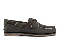 Timberland Classic Boat Full Grain Leather Men's Loafers Shoes - Medium Grey - Size:UK 8.5