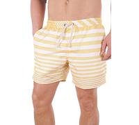 Timberland Clothing Men's Sport Shorts Sunapee Lake Stripe (Yellow, M) (C8243J019)