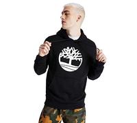 Timberland Core Logo P/O Hood BB Sweatshirt for Men, Black/White, M
