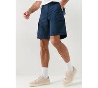 Timberland Brookline Cotton Linen Cargo Shorts Blue 34 Men