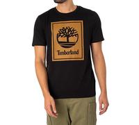 Timberland e Men's Graphic T-Shirt, Black, Black/Wheat Boot, M