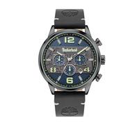 Timberland Ellacoya-Z Chronograph Black Leather Strap Watch - W7693