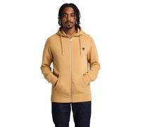 Timberland Exeter River Brushed Back Full Zip Hoodie Light Wheat size S | Light Jackets Outlet | Men | Brown S