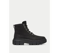 Timberland female Greyfield Leather Ankle Boots - 6 - Black, Black,Light Brown