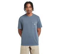 Timberland Men's Garment dye Chest Pocket tee T-Shirt, Dark Sapphire, L