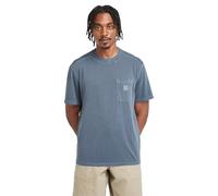 Timberland Merrymack River Garment Dye Chest Pocket Short Sleeve T-shirt Blue L Men
