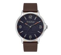 Timberland GLENCOVE Men's Watch, Blue Dial & Brown Leather Strap, 16011JYS/03