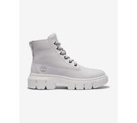 Timberland Greyfield Leather Boots Grey White Women - 36