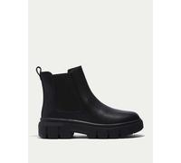 Timberland Greyfield Leather Chelsea Flatform Boots Black