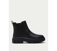 Timberland Greyfield Leather Chelsea Flatform Boots Black