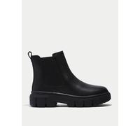 Timberland Greyfield Leather Chelsea Flatform Boots Black
