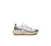 Timberland Hazel Lane Low Lace Up Sneaker Natural Mesh Silver size 37.5 | Sneakers Outlet | Women | Gray 37.5