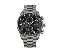 Timberland Henniker II Men's Multifunction Watch in Black with Steel Strap, Case Diameter: 46 mm, TDWGK2201104, Black, Modern