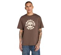 Timberland Holiday Front Graphic Ss Tee Chocolate Brown size L | Print T-Shirts Outlet | Men | Brown L
