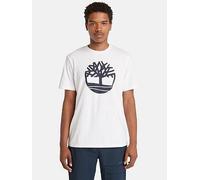 Timberland Kennebec River Short Sleeve Tree Logo T-Shirt - White, White, Size S, Men White