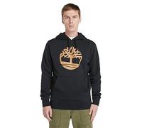 Timberland Kennebec River Tree Logo Overhead Hoodie - Black, Black, Size L, Men Black