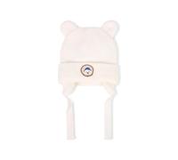 Timberland Kids bear-ear-detail beanie hat - White 40-44-48