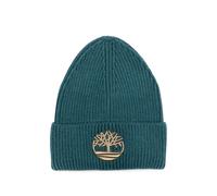 Timberland Kids logo-embroidered ribbed-knit beanie hat - Blue 40-42-44-46