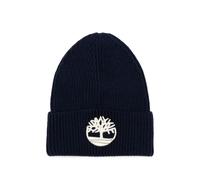 Timberland Kids logo-embroidered ribbed-knit beanie hat - Blue 40-42-44-46-50-52-54-56-58