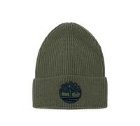 Timberland Kids logo-embroidered ribbed-knit beanie hat - Green 50-52-54-56