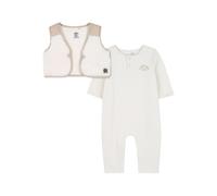 Timberland Kids vest ribbed-romper babygrow set - Neutrals 3 mth-6 mth-9 mth-12 mth-18 mth