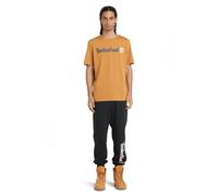 Timberland Linear Logo Short Sleeve Tee Medium Brown size XL | Print T-Shirts Outlet | Men | Brown XL