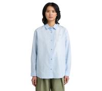 Timberland Linen Blend Long-sleeve Shirt Medium Blue size M | Button-Down Shirts Outlet | Women | Blue M