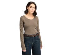 Timberland Long-sleeve Slim Fit Tee Chocolate Chip size L | Longsleeves Outlet | Women | Brown L