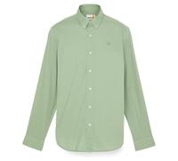 Timberland - Long Sleeve Stretch Poplin Shirt - Shirt size 3XL, green