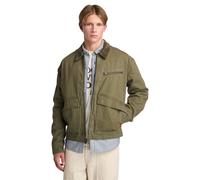 Timberland male Pure Cotton Canvas Jacket - M - Khaki, Khaki